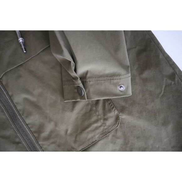 My Anorak 50838SN Women's Sz L Olive Green 2-Way Zip Hooded Trails Jacket - Picture 7 of 14